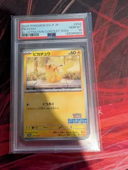 PSA 10 Pokemon Card Pikachu Illustration Contest Promo 242/SV-P 2024 Japanese - Image 1
