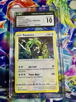 CGC 10 Rayquaza Cosmos Holo SWSH029 Black Star Promo Pokemon Card - Image 2