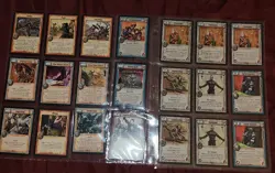 warlord saga of the storm 2002 black knives 21 card tcg lot - Image 1