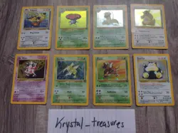 Pokemon TCG HOLO Jungle Set Lot of 8 Cards LP-MP condition WotC Vintage - Image 1