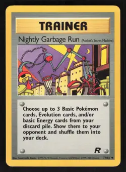 Pokemon Rocket #77/82 Nightly Garbage Run Card TCCCX - Image 1