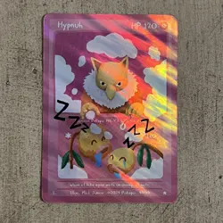 Pokepu S1, 1st Ed. Hypnuh Hypno Pokemon Fan Art Derpy Parody Card Rare Holo - Image 1