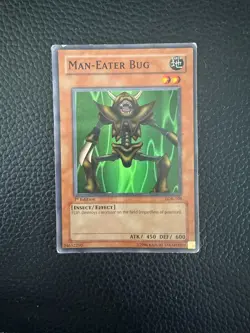 Yu-Gi-Oh Man-Eater Bug LOB-108 Super Rare 1st Edition Legend Blue Eyes - Image 1