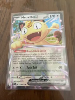 Pokemon Perfect Order Meowth EX 62/88 Double Rare NM - Image 1