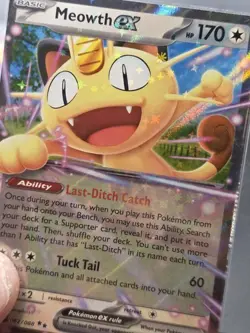 Meowth ex 62/88 Double Rare Pokemon Perfect Order NM - Image 1