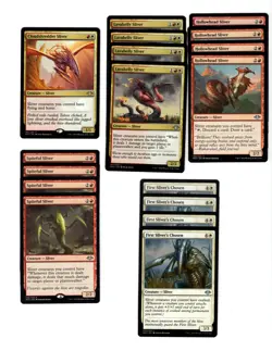 Red-White-Slivers-60 Card Deck-Magic the Gathering-MTG-Rares-Very Fast-Casual - Image 1