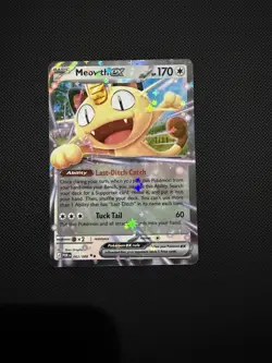 Pokemon TCG Meowth EX 62/88 : Double Rare - Perfect Order NM - Image 1