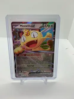 Pokemon TCG Meowth EX 62/88 Double Rare Perfect Order - Mint - Image 1