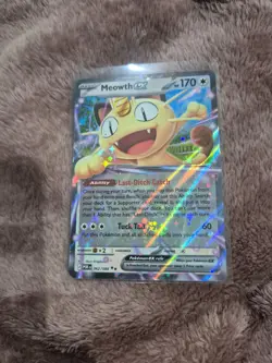 Meowth EX 062/088 Pokemon Card Perfect Order NM POR 62/88 English Mega Evolution - Image 1