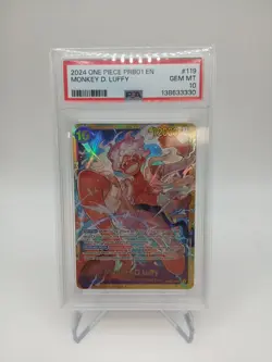 One Piece Monkey D. Luffy PRB01 SEC OP05-119 PSA 10 - Image 1