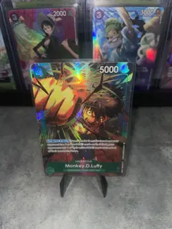 Monkey.D.Luffy PRB02-005 SR Foil Alt Art English NM One Piece CCG - Image 1