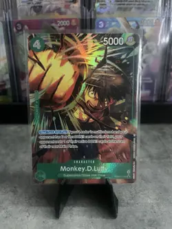 Monkey.D.Luffy PRB02-005 SR Foil Alt Art English NM One Piece CCG - Image 2