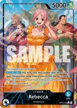 One Piece TCG Rebecca Leader Alt Art OP15-039 English M/NM - Image 3