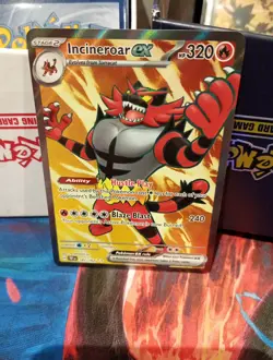 Pokemon TCG Incineroar EX Scarlet Violet-Temporal Forces 187/162 Holo Ultra Rare - Image 1