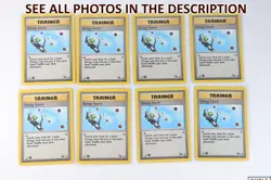 Pokemon TCG Fossil 1st Ed Trainer Card Lot Gambler Recycle Mr. Fuji NM LP (CS) - Image 2