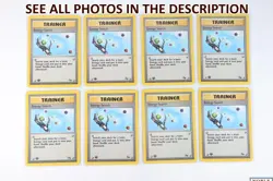 Pokemon TCG Fossil 1st Ed Trainer Card Lot Gambler Recycle Mr. Fuji NM LP (CS) - Image 4