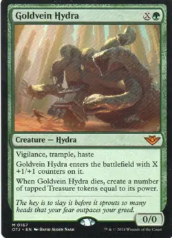 MTG: Outlaws of Thunder Junction: Goldvein Hydra: Lightly Played Condition - Image 1