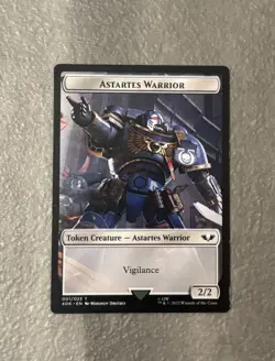 MTG ** Astartes Warrior Clue Double-Sided Token Universes Beyond: Warhammer - Image 1