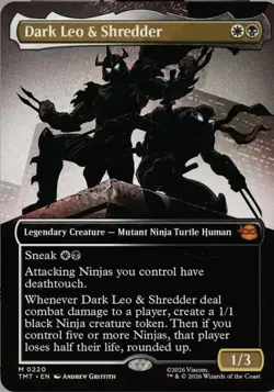 Dark Leo & Shredder (Showcase) Teenage Mutant Ninja Turtles Foil - Image 1