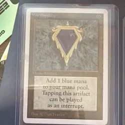 Mox Sapphire Unlimited Edition Rare Artifact English Regular Dan Frazier - Image 1