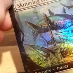 1x Skittering Cicada, Extended Art Foil, Commander Masters, MTG LP Light Play - Image 3