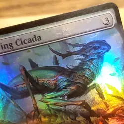 1x Skittering Cicada, Extended Art Foil, Commander Masters, MTG LP Light Play - Image 4