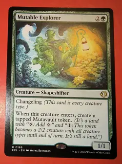 MTG, LORWYN ECLIPSED: MUTABLE EXPLORER, RARE, 0186, REGULAR, NM/ ECL - Image 1
