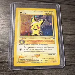 Pokemon Pichu 12/111 Neo Genesis Holo Rare Unlimited English TCG Card - Image 1