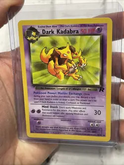 Pokemon TCG Kadabra 39/82 Regular Uncommon Team Rocket Vintage Nintendo NM/MT - Image 1