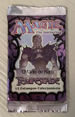 Tempest Sealed Booster Pack Portuguese Magic The Gathering MTG See Pics - Image 1