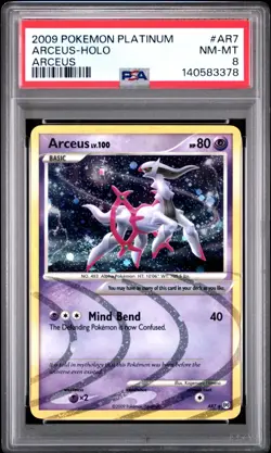 2009 Pokemon Platinum Arceus #AR7 Arceus Holo PSA 8 NM Rare Vintage Card Fresh - Image 1