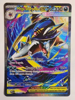 Mega Sharpedo ex SIR - # 127 - PFL - Pokemon TCG - US SELLER - Image 1