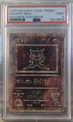 Ancient Mew Promo Pokemon the Movie 2000 Holo Card English PSA9 - Image 1