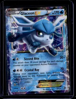 Glaceon Ex - 20/124 / Holo Rare EX Fates Collide 2016 (LP) / Pokemon TCG - Image 1