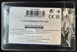 Pokemon Paldea Evolved Prerelease Staff Stamped Four Card Promo Pack - Image 2