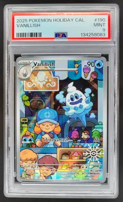 2023 Pokemon SV Paradox Rift Vanillish Illustration Rare #190/182 PSA 9 BK3 - Image 1