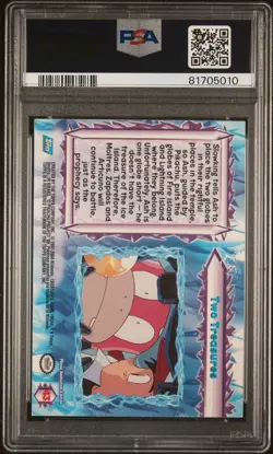 2000 TOPPS POKEMON THE MOVIE 2000 FOIL #43 TWO TREASURES PSA 5 - Image 2