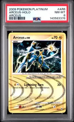 2009 Pokemon Platinum Arceus #AR6 Arceus Holo PSA 8 NM Rare Vintage Card Fresh - Image 1