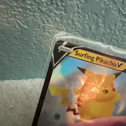 Pokemon Surfing Pikachu V 008/025 Celebrations Ultra Rare Holo - Image 3