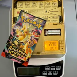 Pokemon Ascended hero’s potential god pack heaviest in my lot *MINI TIN PACK* - Image 1