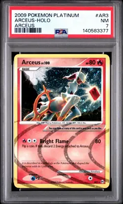 2009 Pokemon Platinum Arceus #AR3 Arceus Holo PSA 7 NM Rare Vintage Card Fresh - Image 1