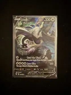 Lugia V Alt Art 186/195 Sword & Shield Silver Tempest Holo Card LP Pokemon TCG - Image 1