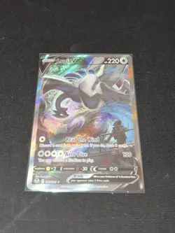 Lugia V Alt Art 186/195 Sword & Shield Silver Tempest Holo Card LP Pokemon TCG - Image 3