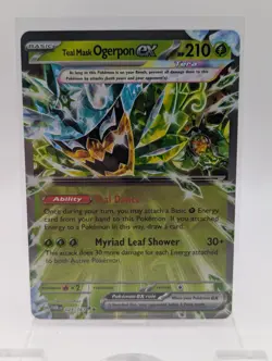 Teal Mask Ogerpon ex 025/167 Double Rare Twilight Masquerade Pokemon NM - Image 1