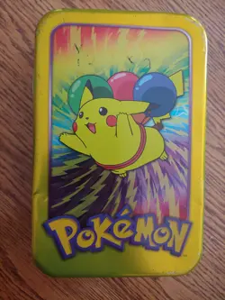Flying Pikachu Topps Pokemon TV Animation Series 2 Tin EMPTY NO CARDS - Image 1
