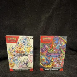 Pokemon TCG Prismatic Evolutions & Phantasmal Flames Booster Box Bundle - Image 1