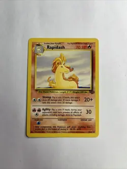Pokemon TCG Rapidash Jungle 44/64 Regular Unlimited Uncommon - Image 1