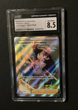2022 Pokemon Adventurer's Discovery Full Art Lost Origin #TG23 Card - NM CGC 8.5 - Image 2