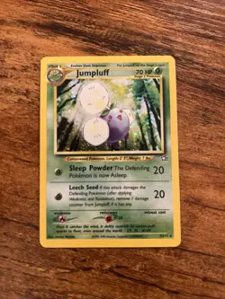 Pokemon TCG Jumpluff Neo Genesis Holo Card 7/111 Unlimited Rare - Image 1