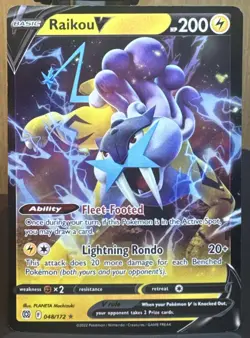 Pokemon TCG V 048/172 Swsh09: Brilliant Stars Holo Full Art Card DMG - Image 1